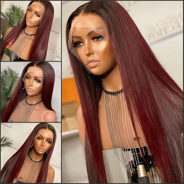 malaysia silky straight red hair glueless full lace wigs for women 150density pre plucked 360 lace frontal wigs with baby hair, Black