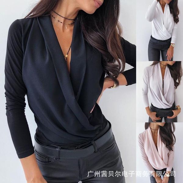 women's blouses & shirts women and blouse deep v neck swing collar long sleeve outwear outfits summer streetwear 2021 clothes, White
women's blouses & shirts women and blouse deep v neck swing collar long sleeve outwear outfits summer streetwear 2021 clothes, White