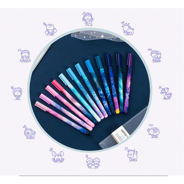 ballpoint pens 12 constellation gel pen students with stars 0.5 black full needle cute creative super girl heart ins simple l, Blue;orange
ballpoint pens 12 constellation gel pen students with stars 0.5 black full needle cute creative super girl heart ins simple l, Blue;orange