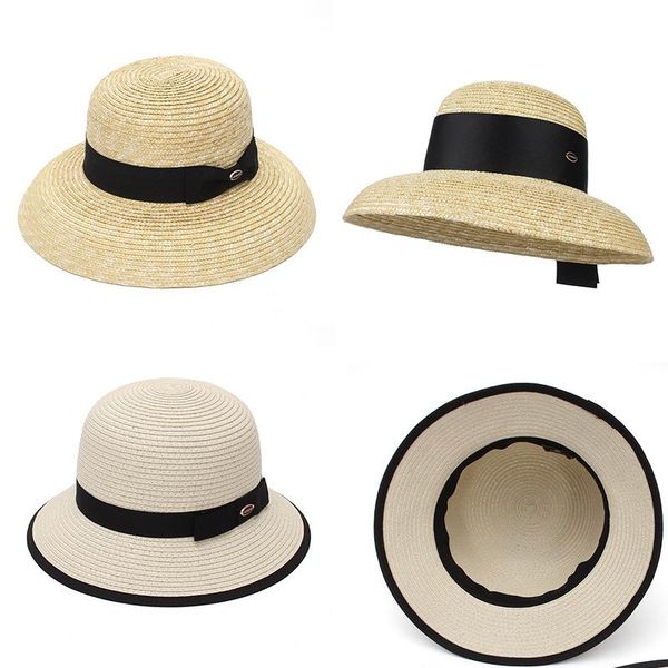 wide brim hats 2021 fashion small cloche straw hat paper bow ribbon summer for women panama cap, Blue;gray
wide brim hats 2021 fashion small cloche straw hat paper bow ribbon summer for women panama cap, Blue;gray