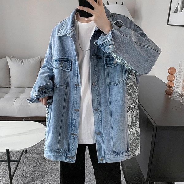 men's jackets spring autumn korean version of the trend handsome denim jacket men cashew clothes fried street loose ins tide, Black;brown
men's jackets spring autumn korean version of the trend handsome denim jacket men cashew clothes fried street loose ins tide, Black;brown
