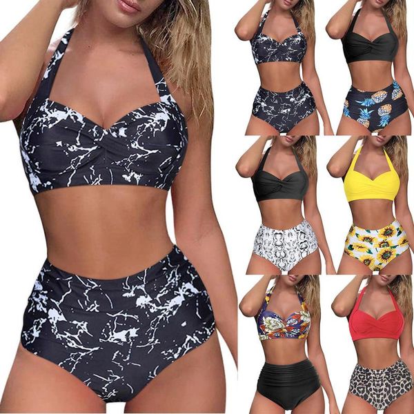 women's swimwear 2021 for women two-piece bikinis push-up high waist swimsuit sunflower printed bandage strapless beachwear, White;black
women's swimwear 2021 for women two-piece bikinis push-up high waist swimsuit sunflower printed bandage strapless beachwear, White;black