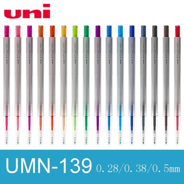 gel pens 1pcs japan uni umn-139 0.28/0.38/0.5mm pen style fit series 0.5mm art 16 color selection for office school supplies 
gel pens 1pcs japan uni umn-139 0.28/0.38/0.5mm pen style fit series 0.5mm art 16 color selection for office school supplies