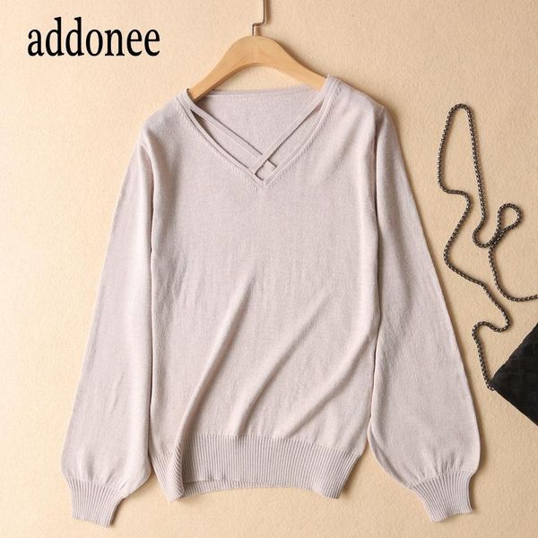 women's sweaters cross shape v-neck puff sleeve spring autumn winter cashmere knit women female sweater pullovers loose casual fashion, White;black
women's sweaters cross shape v-neck puff sleeve spring autumn winter cashmere knit women female sweater pullovers loose casual fashion, White;black
