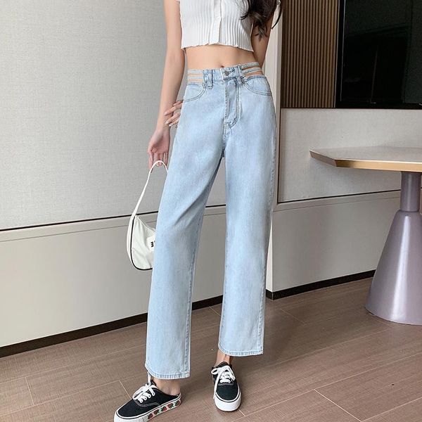 women's jeans 2021 summer hollow high waist drape thin wide-leg pants are tide, Blue
women's jeans 2021 summer hollow high waist drape thin wide-leg pants are tide, Blue