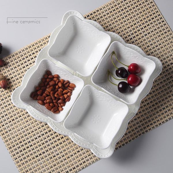 dishes & plates 5pcs set, plain white embossed porcelain serving dessert plate, dish snack, cake plate vintage trinket bowl
dishes & plates 5pcs set, plain white embossed porcelain serving dessert plate, dish snack, cake plate vintage trinket bowl