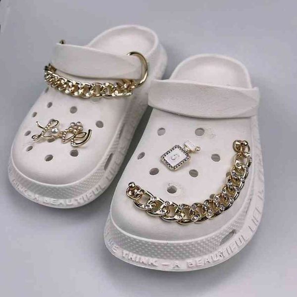trendy rhinestone chain croc charms classic diy metal shoe decoration, Bronze;silver
trendy rhinestone chain croc charms classic diy metal shoe decoration, Bronze;silver