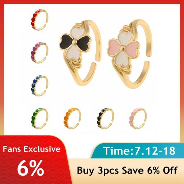 cluster rings copper opening ring gold color dripping oil muticolors love heart for women girls enamel adjustable anillos wedding jewerly, Golden;silver
cluster rings copper opening ring gold color dripping oil muticolors love heart for women girls enamel adjustable anillos wedding jewerly, Golden;silver