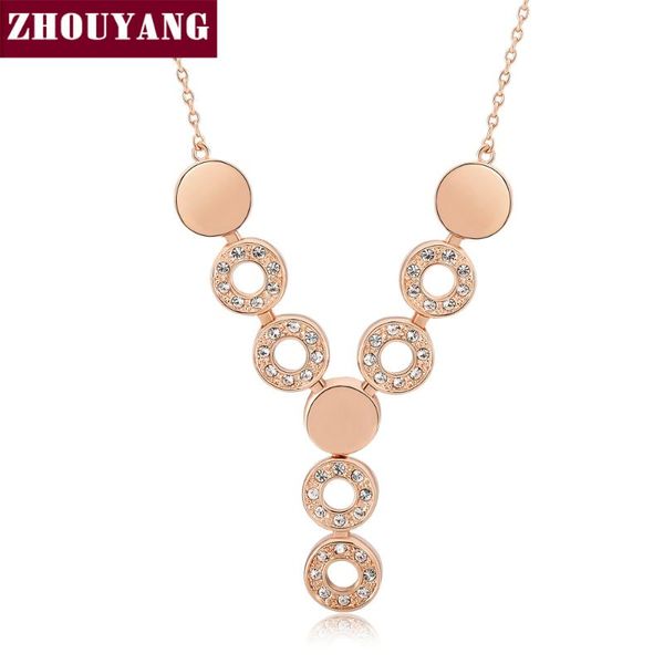 pendant necklaces zhouyang austria crystal round necklace rose gold color fashion jewelry zyn059 zyn060, Silver
pendant necklaces zhouyang austria crystal round necklace rose gold color fashion jewelry zyn059 zyn060, Silver