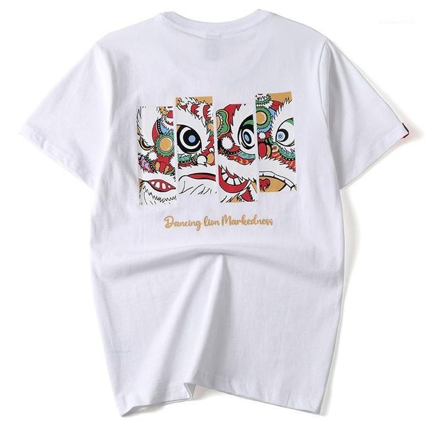 men's t-shirts spring summer thin fashion chinese style lion print t-shirt short sleeve oversize casual tee male, White;black
men's t-shirts spring summer thin fashion chinese style lion print t-shirt short sleeve oversize casual tee male, White;black