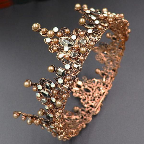 rhinestone baroque black round bridal tiaras and crowns women crystal bride jewelry pageant diadem wedding hair accessories, Golden;silver
rhinestone baroque black round bridal tiaras and crowns women crystal bride jewelry pageant diadem wedding hair accessories, Golden;silver