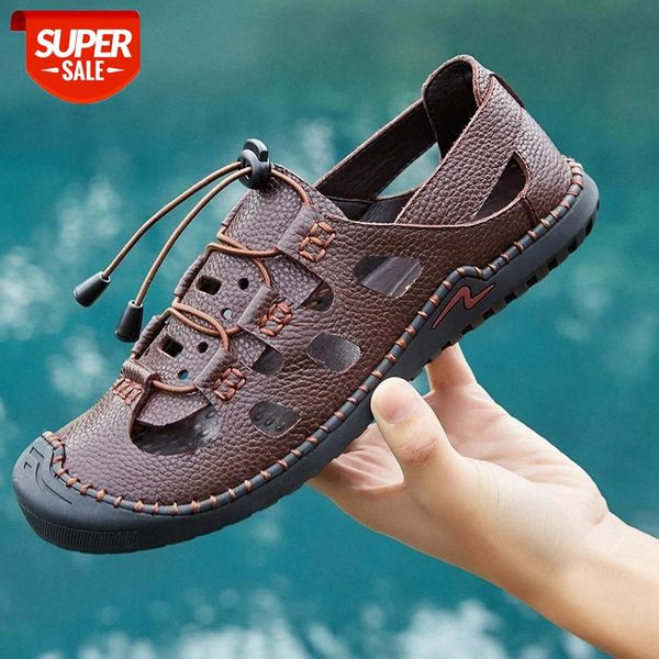 2020 men sandals hollow breathable summer shoes rubber sole men casual beach shoes fashion soft footwear leather sandals #1v8b, Black
2020 men sandals hollow breathable summer shoes rubber sole men casual beach shoes fashion soft footwear leather sandals #1v8b, Black