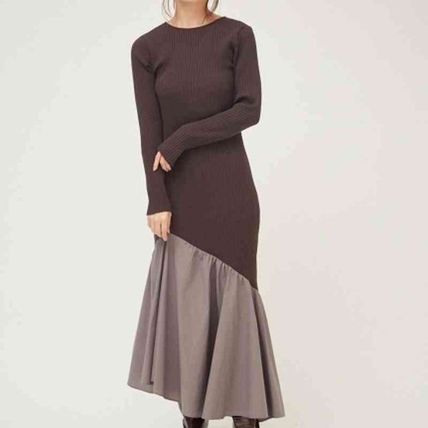 Casual Dresses 2022 Autumn Winter Women Vestidos Japanese Temperament Robes Irregular Patchwork Knit Slim Pleated Mermaid 88YJ, Black;gray
Casual Dresses 2022 Autumn Winter Women Vestidos Japanese Temperament Robes Irregular Patchwork Knit Slim Pleated Mermaid 88YJ, Black;gray