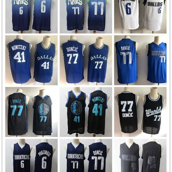 Mens Throwback Jersey Luka 77 DoncicKristaps\rDallas 6 Porzingis Dirk 41 Nowitzki Basketball Shorts\rMavericks Basketball Jersey Blue, 14
Mens Throwback Jersey Luka 77 DoncicKristaps\rDallas 6 Porzingis Dirk 41 Nowitzki Basketball Shorts\rMavericks Basketball Jersey Blue, 14
