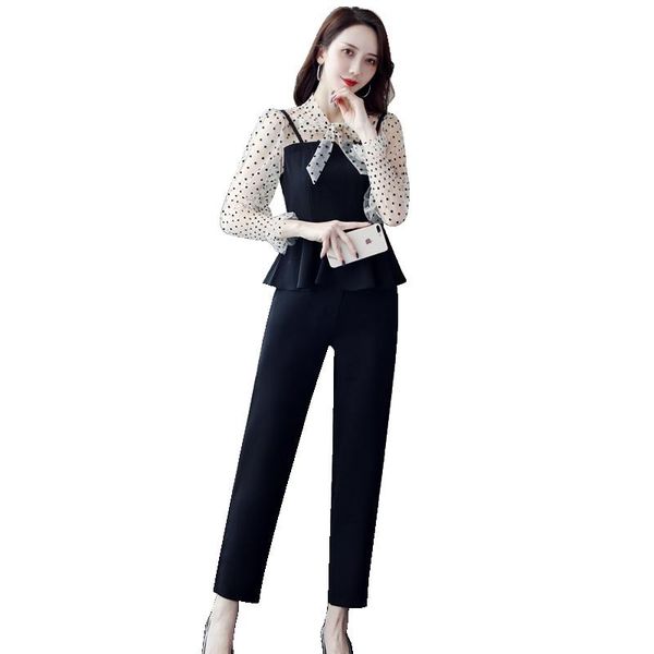 elegant pastel splicing net yarn shirt trendy two piece set and pants plus size business suit office year-old femal costume, White
elegant pastel splicing net yarn shirt trendy two piece set and pants plus size business suit office year-old femal costume, White