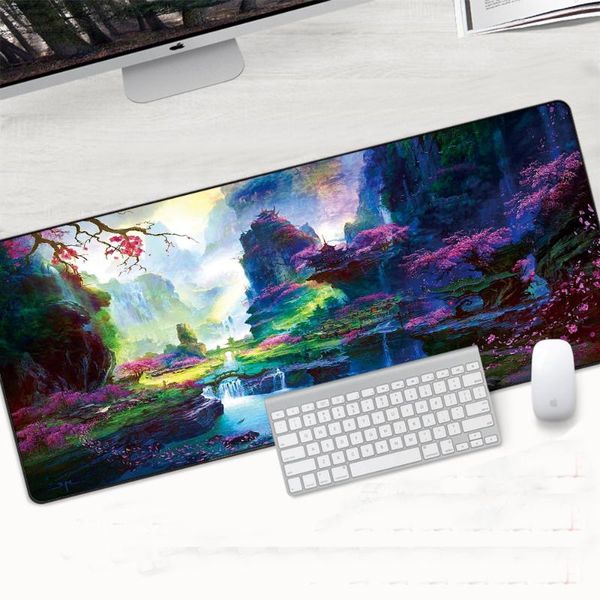 mouse pads & wrist rests cherry blossoms pad gamer large lock edge soft durable gaming mousepad mountain non-slip rubber computer desk mat p
mouse pads & wrist rests cherry blossoms pad gamer large lock edge soft durable gaming mousepad mountain non-slip rubber computer desk mat p