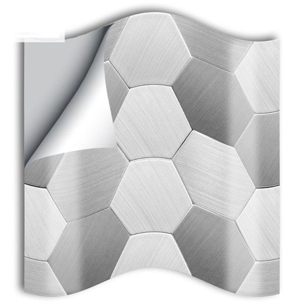 wallpapers 10cm/15cmx25pcs brushed silver hexag pvc waterproof self adhesive wall sticker tile for kitchen bathroom furniture sj021
wallpapers 10cm/15cmx25pcs brushed silver hexag pvc waterproof self adhesive wall sticker tile for kitchen bathroom furniture sj021