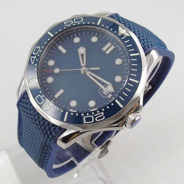 wristwatches automatic mens watch 41mm blue dial miyota 8215 ceramic bezel rubber screw crown sapphire crystal, Slivery;brown
wristwatches automatic mens watch 41mm blue dial miyota 8215 ceramic bezel rubber screw crown sapphire crystal, Slivery;brown