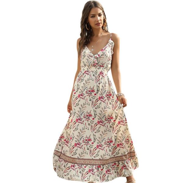 casual dresses women's long summer printing bohemian high waist wrap spaghetti strap v neck elegant backeless vestidos femme, Black;gray
casual dresses women's long summer printing bohemian high waist wrap spaghetti strap v neck elegant backeless vestidos femme, Black;gray