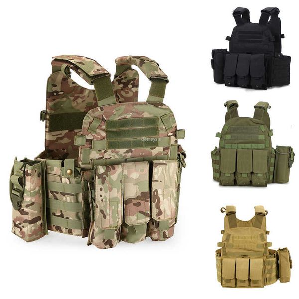 molle tactical vest adjustable magazine pouches vests army combat paintball plate carrier protect vest, Camo;black
molle tactical vest adjustable magazine pouches vests army combat paintball plate carrier protect vest, Camo;black