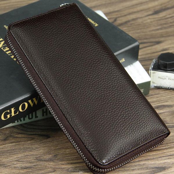 wallets men's wallet long type genuine leather purse large capacity multifunctional simple clutch bag zipper money, Red;black
wallets men's wallet long type genuine leather purse large capacity multifunctional simple clutch bag zipper money, Red;black