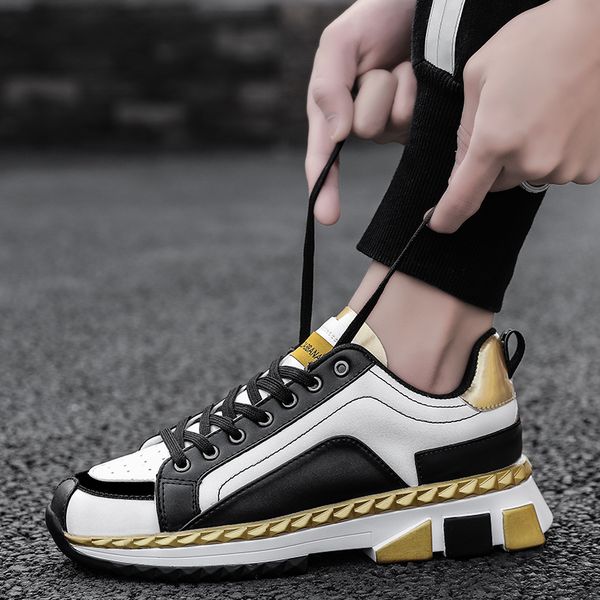 2021 new mens vulcanized shoes walking footwear trend men shoes light breathable pu tenis masculino sneakers casual shoesdress shoes, Black;white
2021 new mens vulcanized shoes walking footwear trend men shoes light breathable pu tenis masculino sneakers casual shoesdress shoes, Black;white