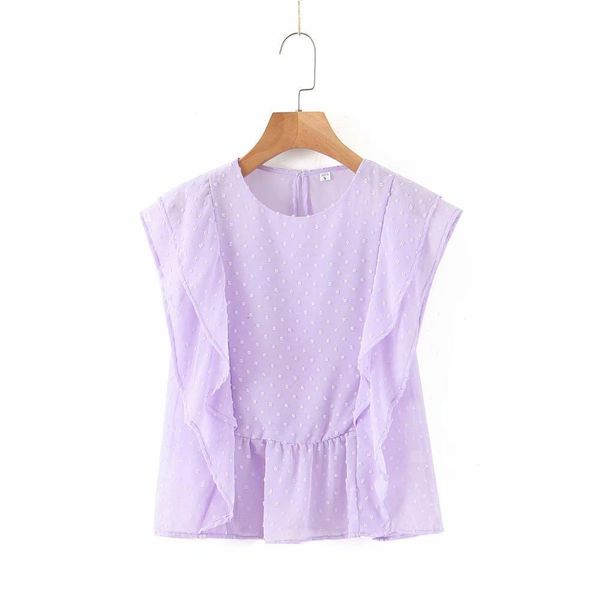 new women fashion round solid collar solid cascading ruffles casual smock blouse ladies chic dots stitching chiffon shirts ls6539, White
new women fashion round solid collar solid cascading ruffles casual smock blouse ladies chic dots stitching chiffon shirts ls6539, White