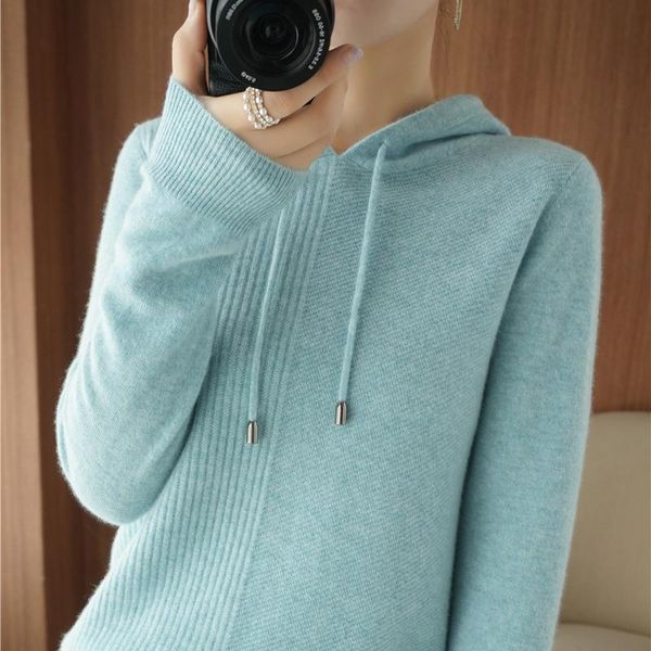 women's sweaters 20 autumn and winter hooded cashmere sweater women loose 100% pure wool color knitted home pullover fashion, White;black
women's sweaters 20 autumn and winter hooded cashmere sweater women loose 100% pure wool color knitted home pullover fashion, White;black