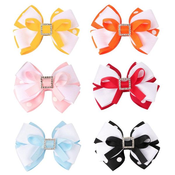 hair accessories 1pcs dot ribbon bows clips with rhinestones 3.5 inch baby girls bowknot hairpins children gifts headwear, Slivery;white
hair accessories 1pcs dot ribbon bows clips with rhinestones 3.5 inch baby girls bowknot hairpins children gifts headwear, Slivery;white