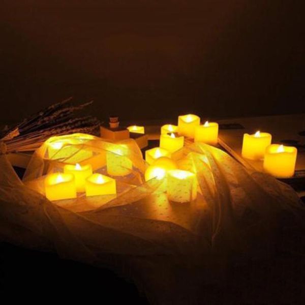 12pcs/24pcs flameless led candles light battery operated flickering home decor