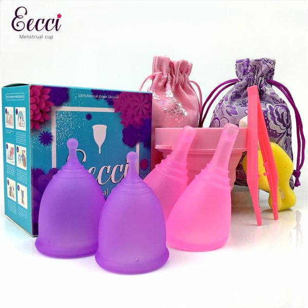 eecci medical silicone discharge menstrual set of 4 period cups, 2 storage bag 1 sterilizer 1 brush 1 tweezers
eecci medical silicone discharge menstrual set of 4 period cups, 2 storage bag 1 sterilizer 1 brush 1 tweezers