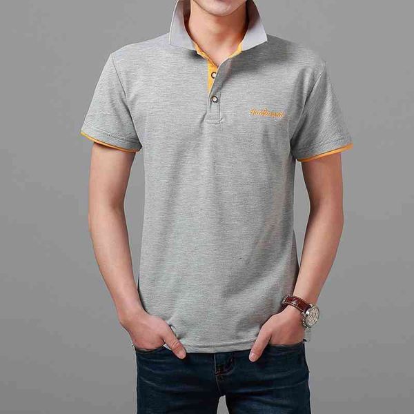 2019 men's lapel t-shirt summer new korean slim casual short sleeve poio shirt, White;black
2019 men's lapel t-shirt summer new korean slim casual short sleeve poio shirt, White;black