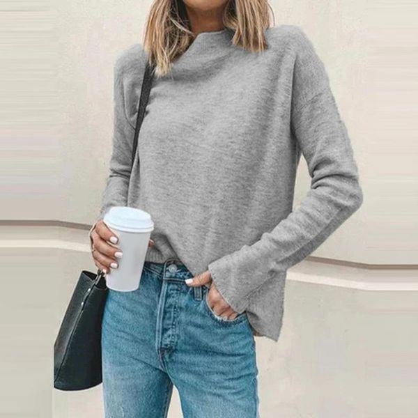 women's sweaters womens sweater fashion long sleeve high collar pure color casual autumn winter elegant 2021 pullover sweatshirt, White;black
women's sweaters womens sweater fashion long sleeve high collar pure color casual autumn winter elegant 2021 pullover sweatshirt, White;black