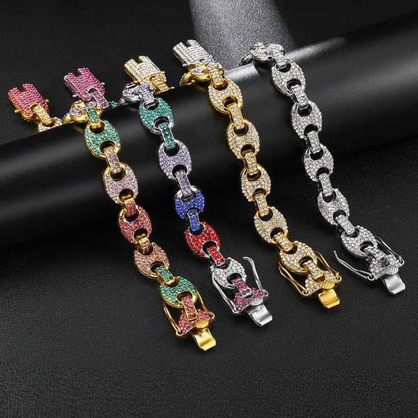 charm bracelets us7 colorful bling iced out coffee beans bracelet puffed marine chain hip hop link jewelry for man, Golden;silver
charm bracelets us7 colorful bling iced out coffee beans bracelet puffed marine chain hip hop link jewelry for man, Golden;silver