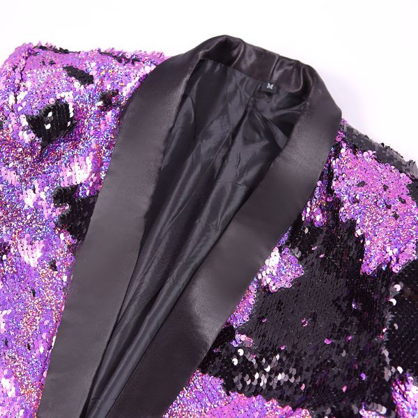 fashion glitter double-side sequin blazer mens singer host formal evening party stage performance suit jacket slim coat costume, Black;red
fashion glitter double-side sequin blazer mens singer host formal evening party stage performance suit jacket slim coat costume, Black;red