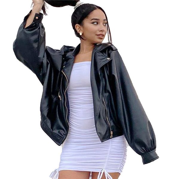 women spring herf rits punk pu leather jackets fashion ladies streetwear casual club moto jas black, Black;brown
women spring herf rits punk pu leather jackets fashion ladies streetwear casual club moto jas black, Black;brown