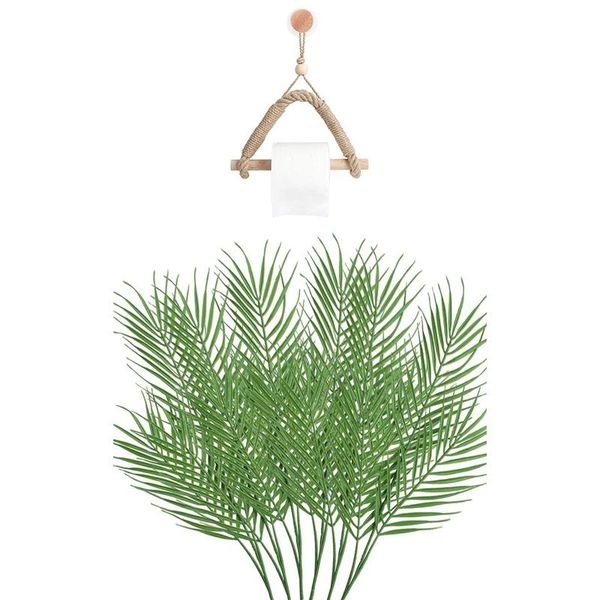 6 pcs artificial palm leaves 18 leaves faux plants palm leaf & 1 pcs antique wall-mounted towel rack with wall hook
6 pcs artificial palm leaves 18 leaves faux plants palm leaf & 1 pcs antique wall-mounted towel rack with wall hook