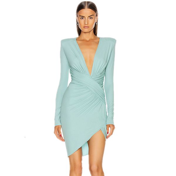 new women winter long sleeve deep v neck draped sky blue lady 2021 designer fashion evening party vestido zqn1, Black;gray
new women winter long sleeve deep v neck draped sky blue lady 2021 designer fashion evening party vestido zqn1, Black;gray