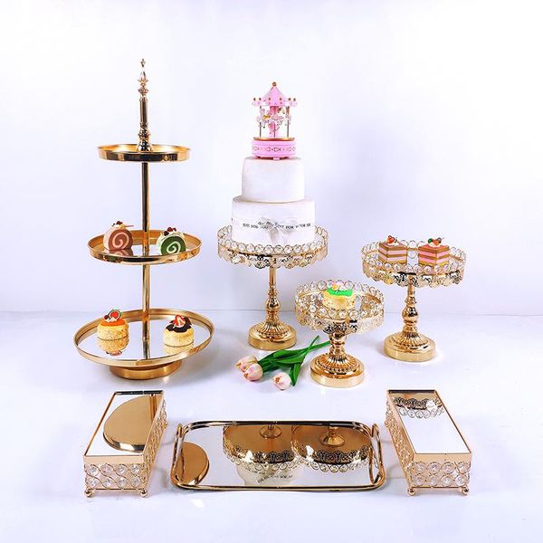 other festive & party supplies 6-10pcs crystal cake stand set metal mirror cupcake decorations dessert pedestal wedding display tray
other festive & party supplies 6-10pcs crystal cake stand set metal mirror cupcake decorations dessert pedestal wedding display tray