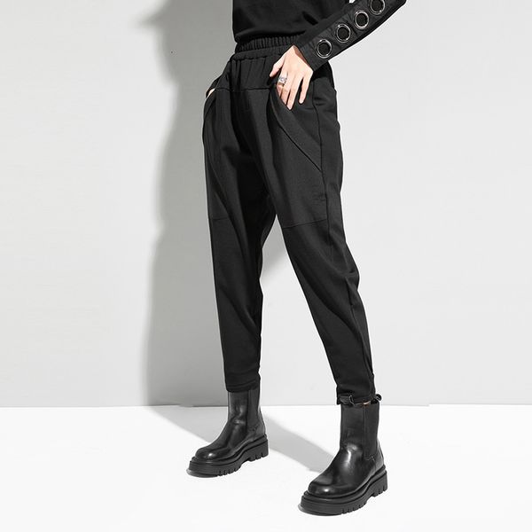 2021 autumn and winter new solid casual big pocket small feet plush loose plus size elastic waist harem pants women gwrp, Black;white
2021 autumn and winter new solid casual big pocket small feet plush loose plus size elastic waist harem pants women gwrp, Black;white