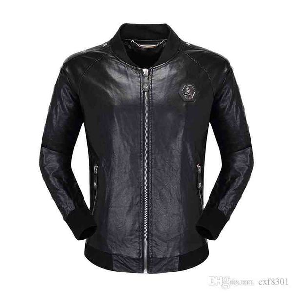 leather men's & faux mens designer skulls jacket hip hop fashion brand clothing casual winter coat man luxury biker 5baz, Black
leather men's & faux mens designer skulls jacket hip hop fashion brand clothing casual winter coat man luxury biker 5baz, Black