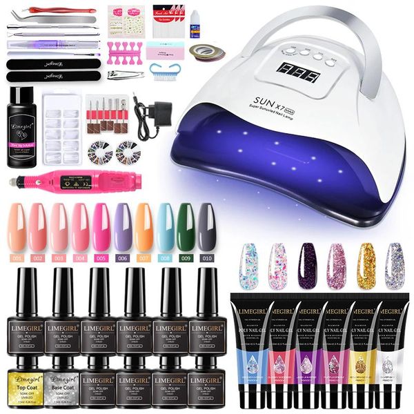 nail art kits manicure set uv gel kit extension quick polygels polish drying led lamp drill machine
nail art kits manicure set uv gel kit extension quick polygels polish drying led lamp drill machine