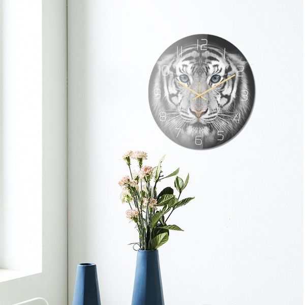 wall clocks modern lion tiger clock for living room bedroom home decoration accessories circular watch decor glass quartz 
wall clocks modern lion tiger clock for living room bedroom home decoration accessories circular watch decor glass quartz