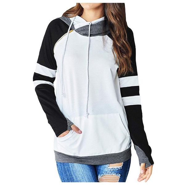 women's hoodies & sweatshirts kancoold ladies fashion spring patchwork zipper long sleeve hoodie sweatshirt pullover jacket aug, Black
women's hoodies & sweatshirts kancoold ladies fashion spring patchwork zipper long sleeve hoodie sweatshirt pullover jacket aug, Black