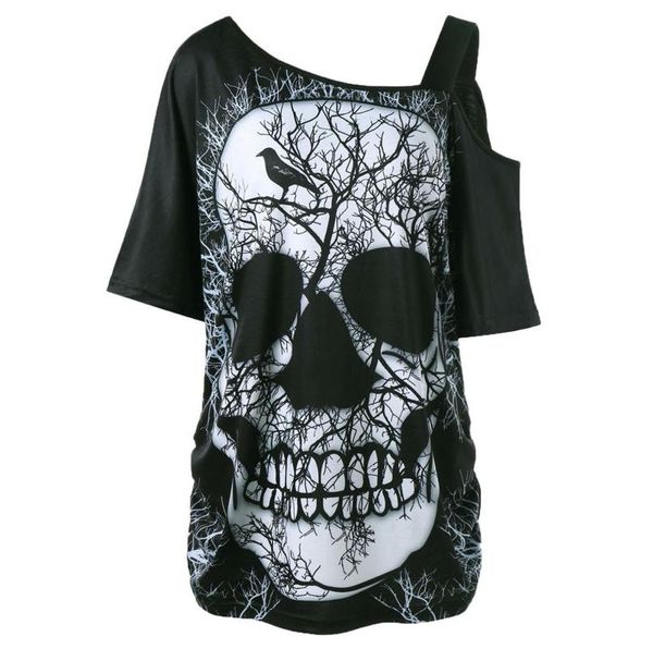 women's t-shirt women tshirt short sleeve skew collar skull shoulder for female tee 2021 fashion #t1g, White
women's t-shirt women tshirt short sleeve skew collar skull shoulder for female tee 2021 fashion #t1g, White