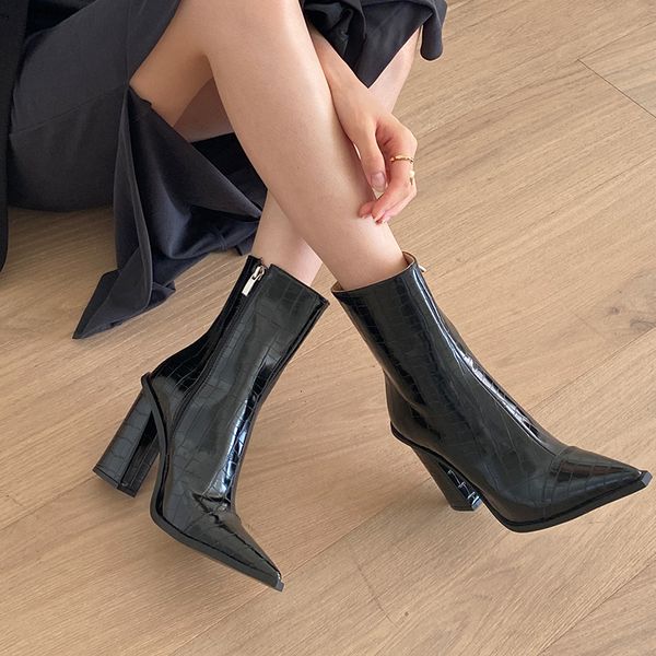white khaki green cowboy pointed-at-heels fashion boots woman size 33-42 4swv, Black
white khaki green cowboy pointed-at-heels fashion boots woman size 33-42 4swv, Black