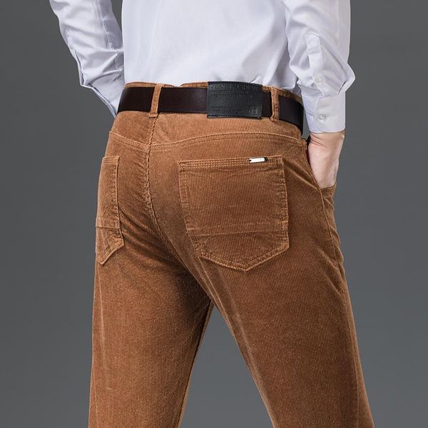 men's pants 6 color thick corduroy casual 2021 winter style business fashion stretch regular fit trousers male brand clothes, Black
men's pants 6 color thick corduroy casual 2021 winter style business fashion stretch regular fit trousers male brand clothes, Black