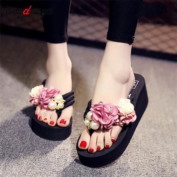 slippers summer platform wedge sandals women beach ladies high heel shoes chaussures femme, Black
slippers summer platform wedge sandals women beach ladies high heel shoes chaussures femme, Black