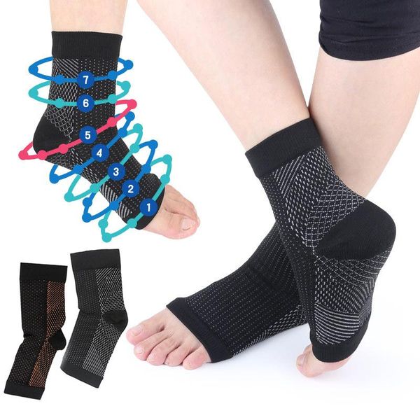 men's socks 1 pair copper infused compression ankle support pain relief relieve foot spandex sports, Black
men's socks 1 pair copper infused compression ankle support pain relief relieve foot spandex sports, Black