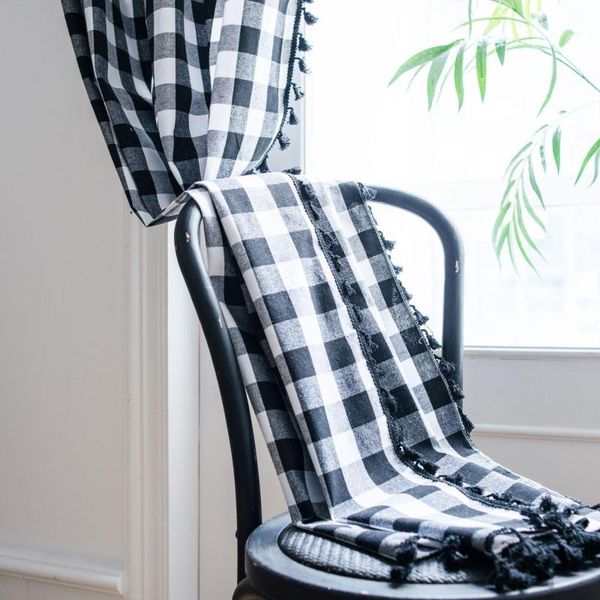 curtain & drapes finished black and white lattice fringes american small window kitchen cotton semi shading bay
curtain & drapes finished black and white lattice fringes american small window kitchen cotton semi shading bay